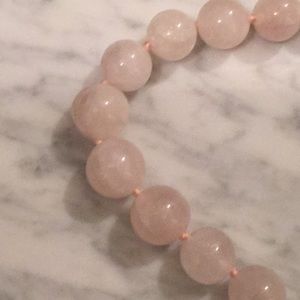 Rose quartz necklace